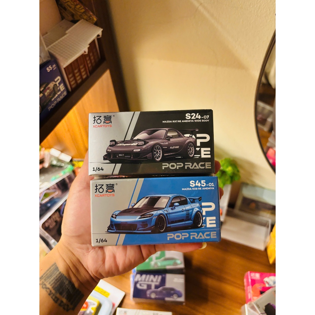 Xe Mô Hình Pop Race Chính Hãng New Seal Tỷ Lệ 1:64 | Poprace Honda Civic, Skyline GTR V8...