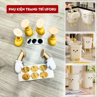 Set Phụ Kiện Trang Trí UFORU Bộ Phận Tay Chân Mắt Mũi Cho Đồ Dùng Kiểu Dáng Dễ Thương Sống Động - PKM