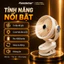 Quạt Tích Điện, quạt tích điện mini, quạt kẹp bàn, quạt để bàn văn phòng, xoay + đèn led, gió mạnh, pin thật