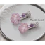 1 cái kẹp mái mỏ vịt hoa anh đào tông màu tím lavender