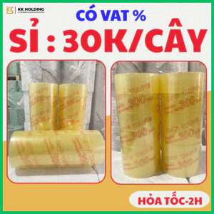 Băng keo trong 2kg 300yard – cuộn lớn, keo dính chắc, tiện lợi cho đóng gói hàng hóa