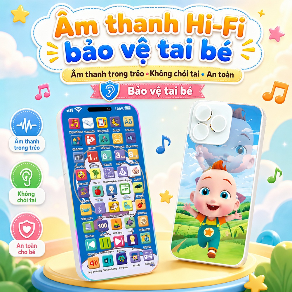 Máy Học Chữ Số Tiếng Việt Cho Bé Từ 1 Tuổi | Quà Tặng Thông Minh - Kích Thích Trí Não & Ngôn Ngữ