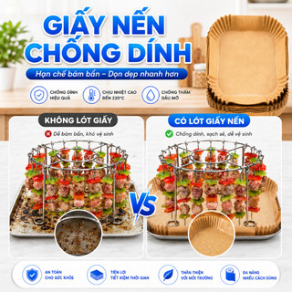 [ INOX 304 ] Combo 24 Xiên Nướng Thịt BBQ, Xiên Thịt Nướng Cho Nồi Chiên Không Dầu, Inox Cao Cấp, An Toàn