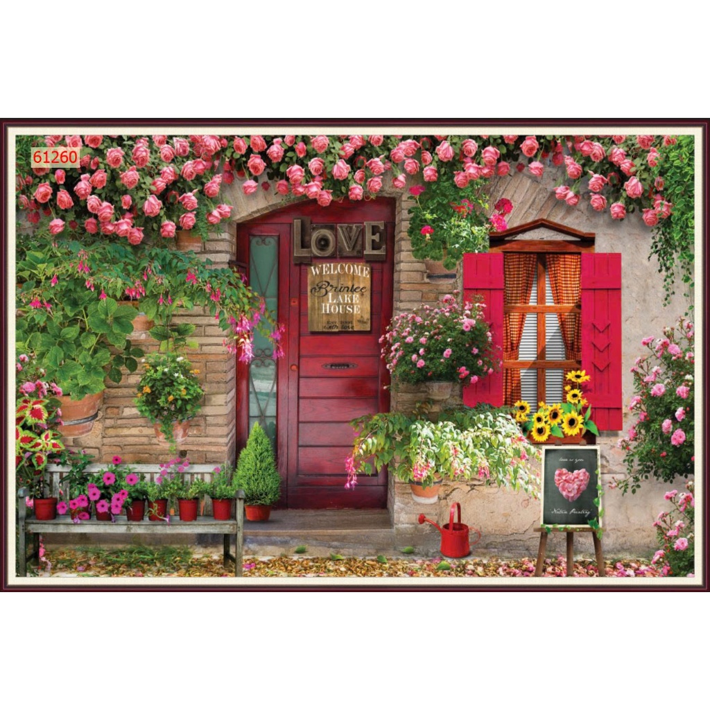 Tranh dán tường 3d vải lụa nhiều hình ảnh đa dạng trang trí quán cafe, trà sữa, trà chanh...