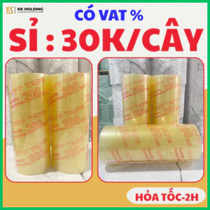 Băng keo trong 1.8kg 200yard - cuộn lớn keo dính chắc đóng gói hàng, thương mại điện tử (6 cuộn/cây)