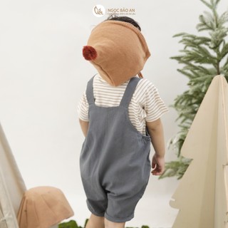 M&B (6M-6Y) Đồ bộ bé trai Sóc Nâu, set quần áo cotton mềm mát cho bé mặc nhà đi chơi-SOC5.25