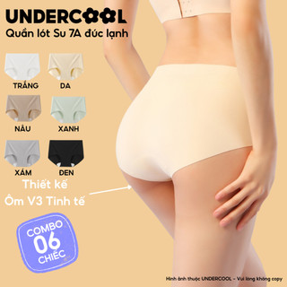 Combo 6 Quần Lót Nữ Su Đúc Lạnh Tàng Hình UNDERCOOL Không Đường May Kháng Khuẩn Thoáng Mát - QL15-CB6