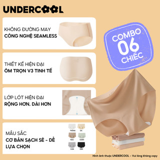 Combo 6 Quần Lót Nữ Su Đúc Lạnh Tàng Hình UNDERCOOL Không Đường May Kháng Khuẩn Thoáng Mát - QL15-CB6