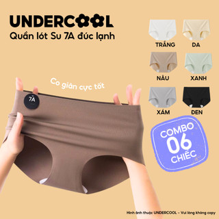 Combo 6 Quần Lót Nữ Su Đúc Lạnh Tàng Hình UNDERCOOL Không Đường May Kháng Khuẩn Thoáng Mát - QL15-CB6