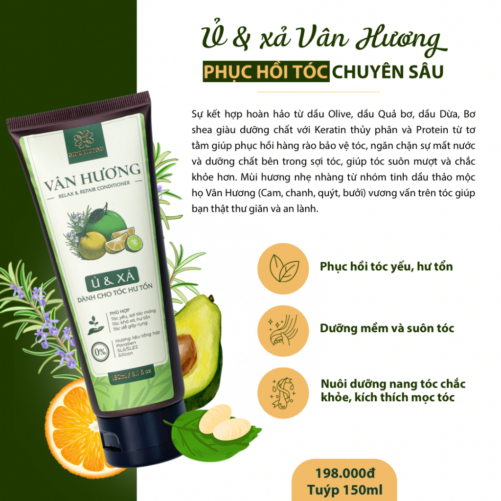 Ủ & Xả Vân Hương – Tuýp 150ml | SYNACO