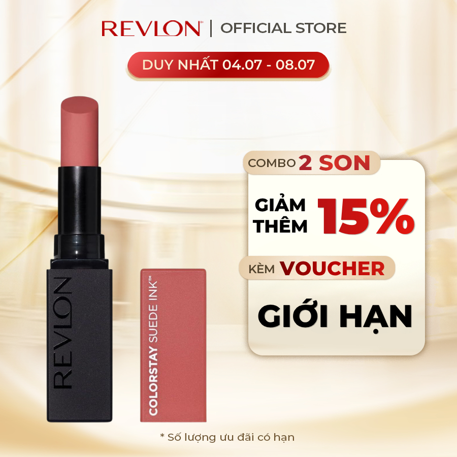 Son Môi Lâu Phai Revlon ColorStay Suede Ink Mịn Lì Như Nhung (2.55g)