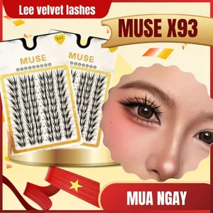 LeeVelvetLashes MI GIẢ MUSE X93-Sợi nhân tạo cao cấp, siêu mảnh nhẹ, giữ phom cong hoàn hảo