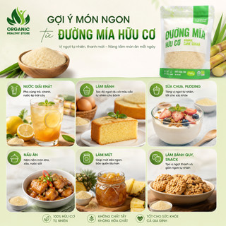 Đường mía hữu cơ C'LaVie Organic Cane Sugar không tinh chế, vùng trồng tại Lào
