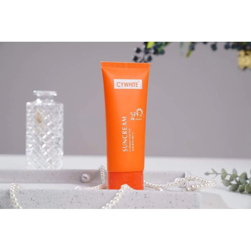 Kem Chống Nắng CYWHITE Konami Collagen Mild Sun 100ml Hàn Quốc Nâng Tông Dưỡng Ẩm Chính Hãng