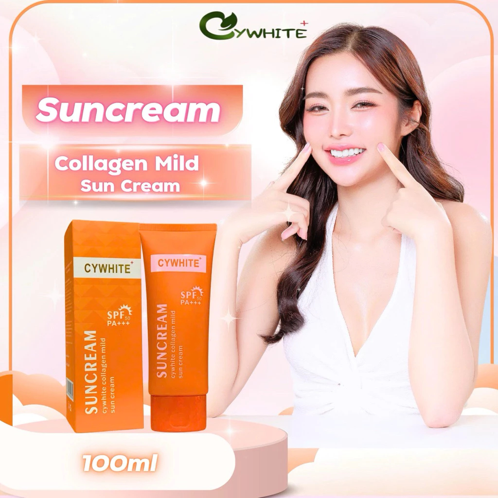 Kem Chống Nắng CYWHITE Konami Collagen Mild Sun 100ml Hàn Quốc Nâng Tông Dưỡng Ẩm Chính Hãng