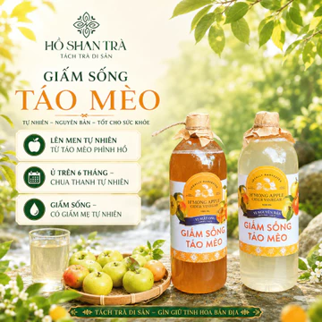 Giấm Táo Hữu Cơ, Giấm Sống Táo Mèo Giảm Cân Hiệu Quả, ăn kiêng đặc Sản Yên Bái