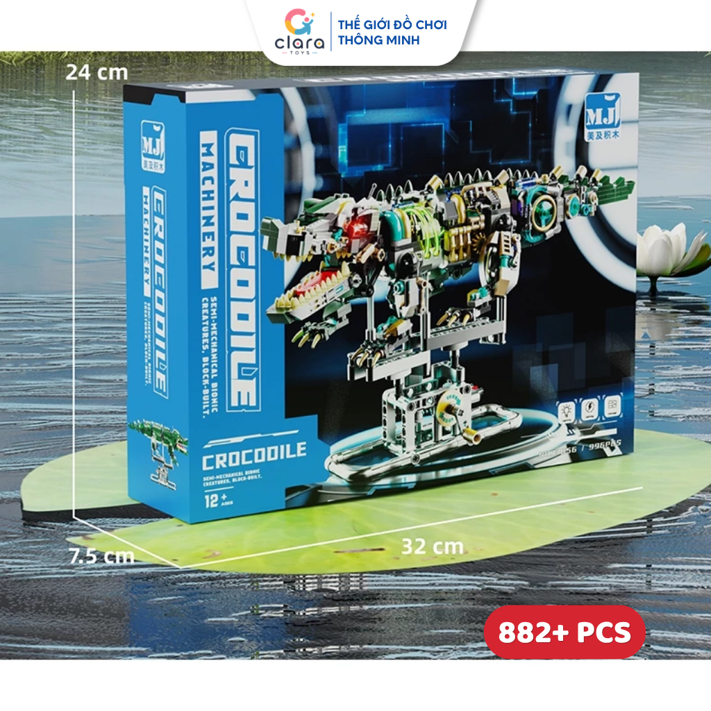 Đồ Chơi Lắp Ráp Mô Hình Cơ Khí Cá Sấu 13058 996PCS Mô Hình Lắp Ráp LEGO 3D Mô Hình Chuyển Động