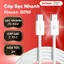 Cáp Sạc 60W Hasen HSC26 C to C – Sạc Nhanh 60W, Dây Siêu Bền Truyền Dữ Liệu Ổn Định, Bảo Hành Uy Tín