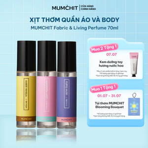 Xịt Thơm Vải & Body Mist MUMCHIT Fabric & Living Perfume đa dạng mùi hương, lưu hương lâu, khử mùi tốt 70ml