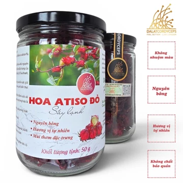 Trà Hoa Atiso Đỏ Sấy Lạnh Pha Trà Thảo Mộc Dalat Cordyceps