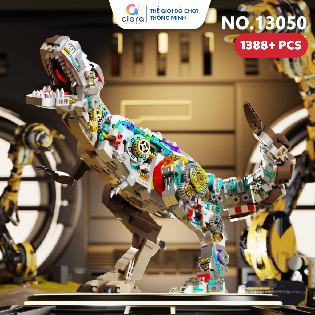 Đồ Chơi Lắp Ráp Mô Hình Cơ Khí Khủng Long Tyrannosaurus Rex 13050 1388PCS Mô Hình Lắp Ghép LEGO 3D Cơ Khí Chuyển Động