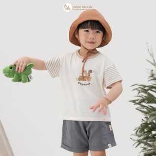 M&B (6M-6Y) Bộ quần áo bé trai cộc tay Thỏ Sóc cotton thoáng mát thấm hút tốt dễ mặc cho bé-SOC5.25