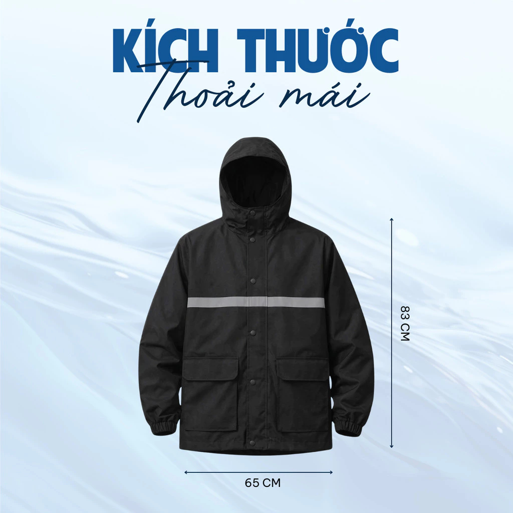 [Size 45-85Kg] Áo Mưa Bộ Quần Áo Vải Dù, Siêu Bền Không Thấm Nước Hàng Chất Lượng Cao Hàng Loại 1 Được Kiểm Tra Hàng