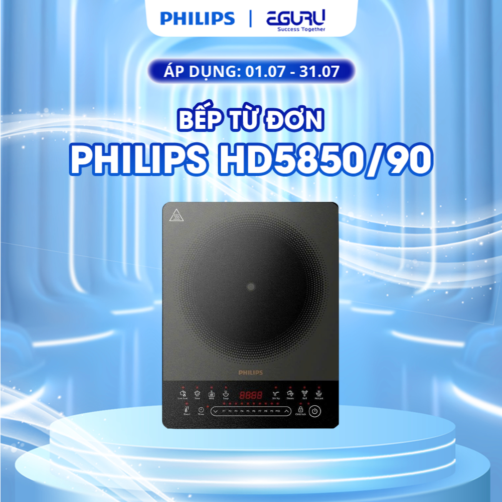 [LIVE] Bếp từ Philips HD5850/90 - Hàng chính hãng - Bảo hành 24 tháng