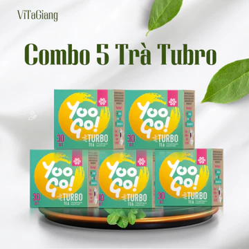 [Combo 5 hộp] Trà thải độc giảm cân Yoo Go Turbo Tea siberian wellness, trà cải thiện hệ tiêu hóa