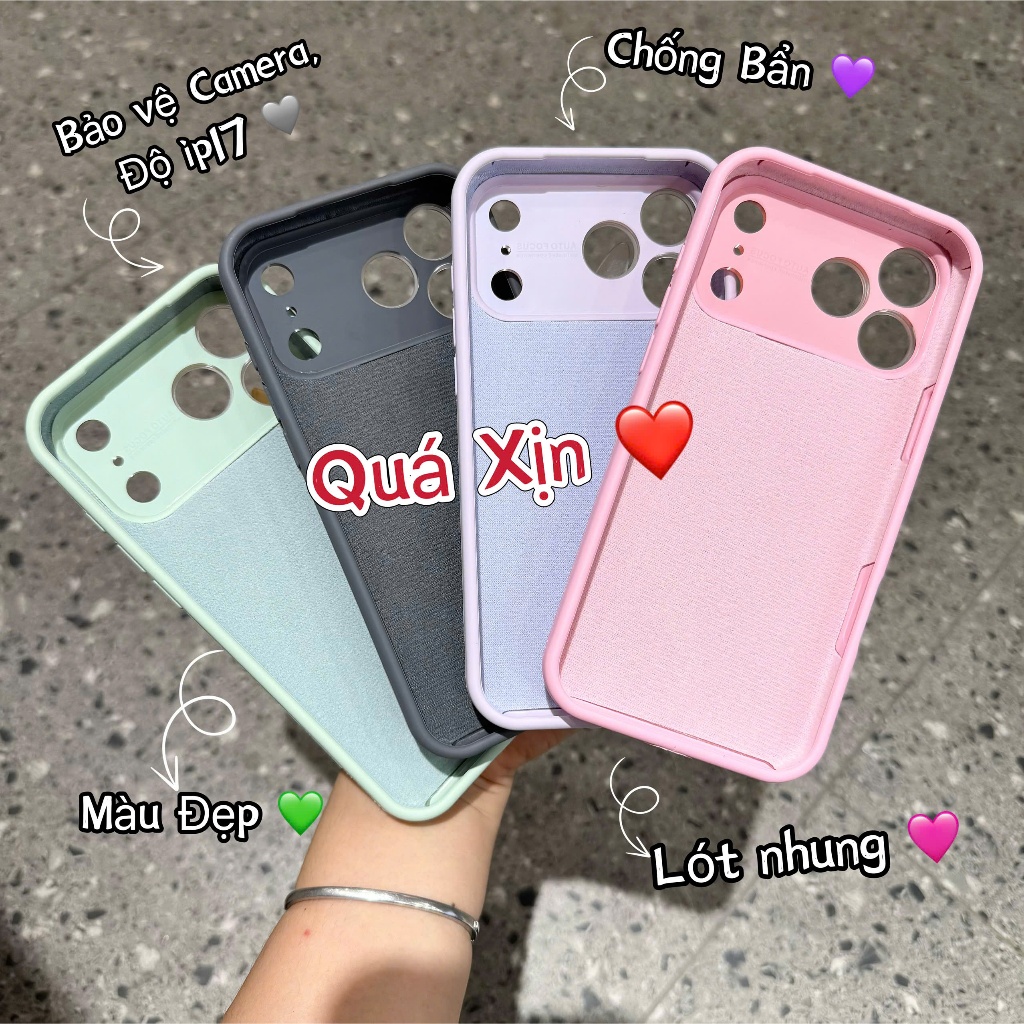 [CHỐNG BẨN HOT] ỐP LƯNG IPHONE ĐỘ CAMERA 17PRPOMAX CHỐNG BẨN BASIC - Nắng Case