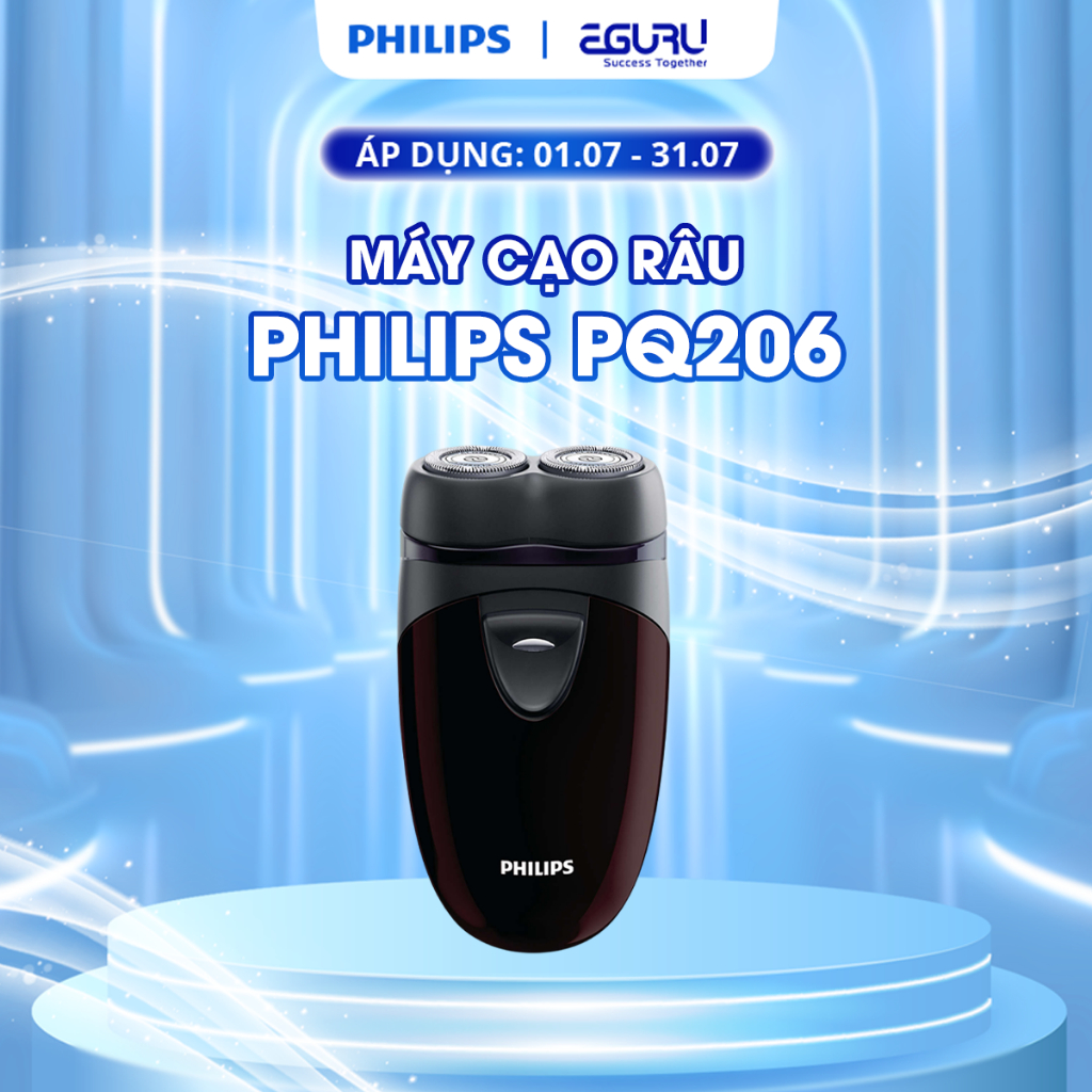 Máy Cạo Râu Philips PQ206 Tiện Dụng – Cạo Sát Êm Ái-(7*6*12cm)