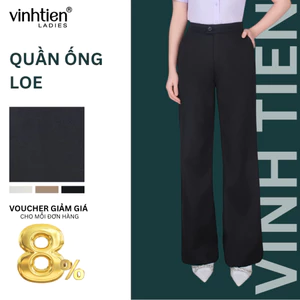Quần âu nữ ống loe Leica Studio, GTB 499, chất liệu vải mềm mịn thoáng mát đứng form.