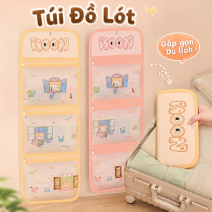 Túi Đựng Đồ Lót Du Lịch Gấp Gọn Nhiều Ngăn Thoáng Khí, Túi Đựng Áo Lót Tất Phụ Kiện Vali Tiện Lợi