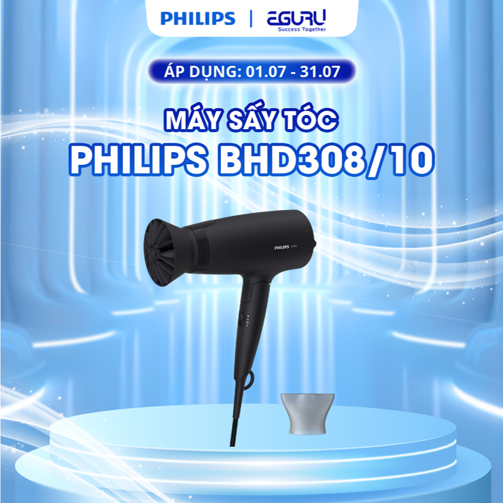 Máy Sấy Tóc Philips BHD308/10 | BHD350/10 | BHD500/00 | BHD510/00 Chính Hãng Bảo Hành 24 Tháng