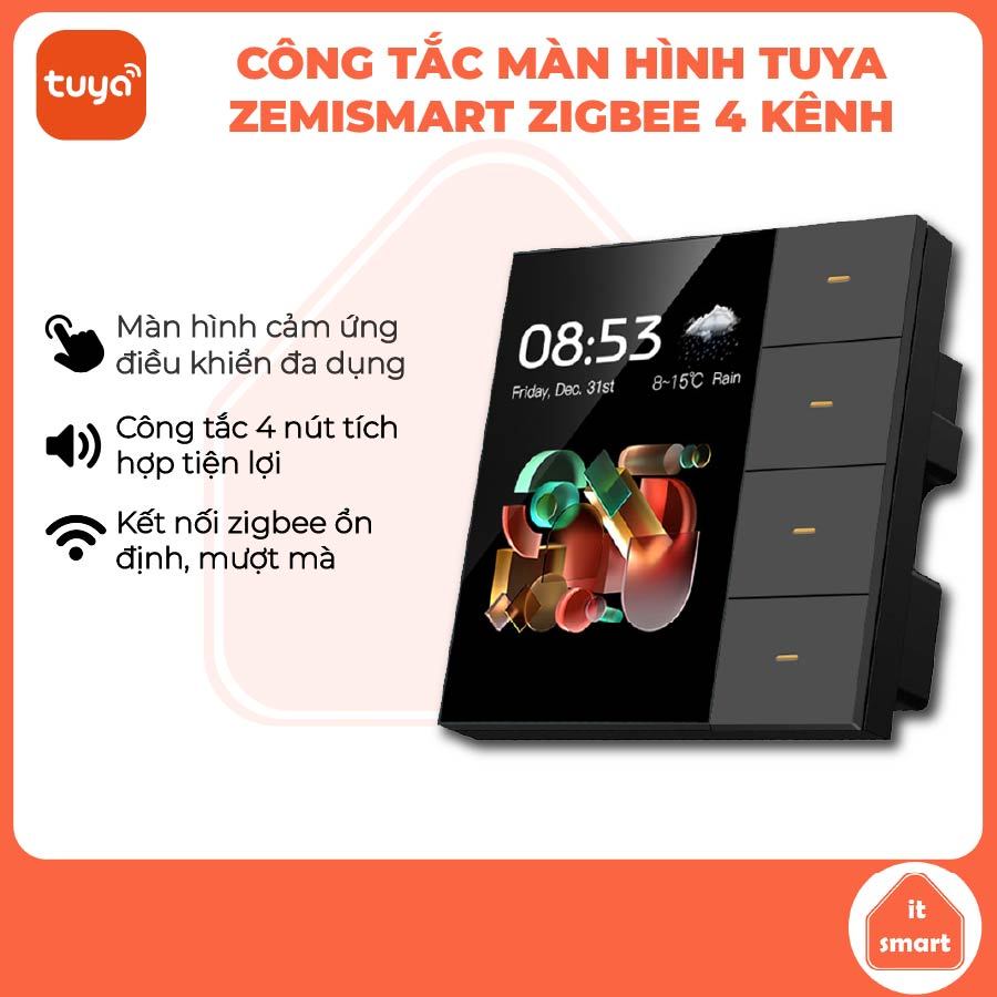 Màn hình điều khiển Tuya Zemismart F3Pro-G