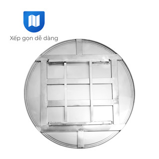 [FREESHIP] Bàn inox gấp gọn 1m2 Dona Evo QUI PHÚC, inox sáng bóng, không gỉ, bàn ăn gia đình