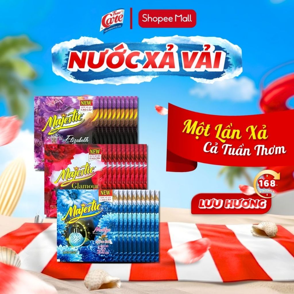 Combo 30 gói xả vải Majestic 20gr