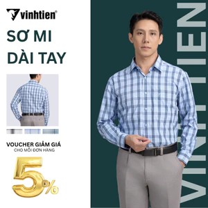 Áo Sơ Mi Nam Dài Tay 4666 Caro Vải Bamboo Vạt Bầu Form Regular Vĩnh Tiến 495 - Nhiều Màu