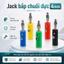 Jack bắp chuối đực 4mm màu đỏ/đen/trắng/xanh lá/xanh dương/vàng chất lượng cao