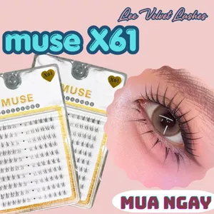 LeeVelvetLashes MUSE X61 Lông Mi Dưới Chất liệu nhẹ, không gây nặng mí