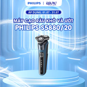 Máy Cạo Râu PHILIPS S5880/20, Đầu Cạo Linh Hoạt 360 độ, Tích Hợp Đầu Tỉa Tóc Mai | Hàng Chính Hãng