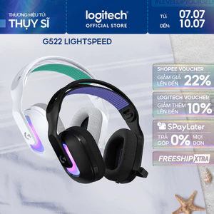 Tai nghe Gaming không dây Logitech G522 LIGHTSPEED - LIGHTSYNC RGB, Kết nối 3 chế độ
