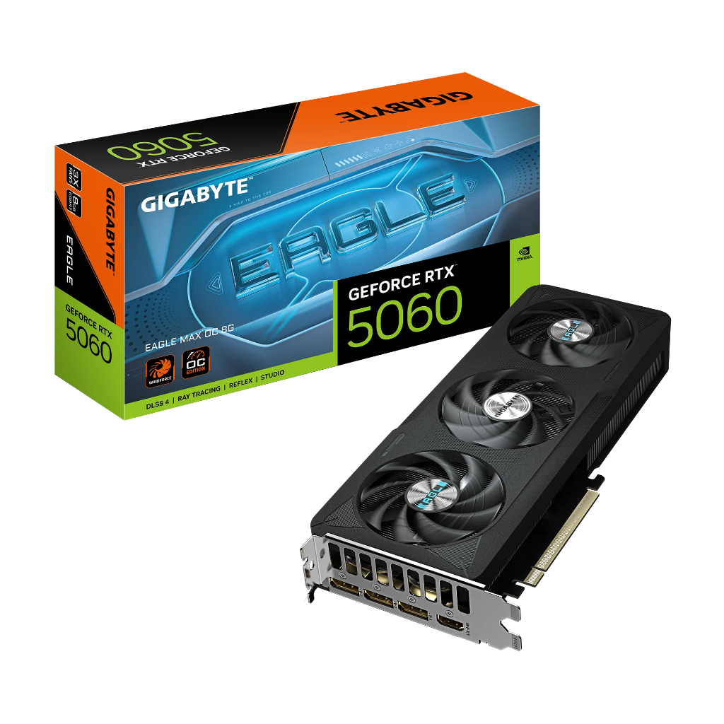 Card Màn Hình Gigabyte GeForce RTX 5060 EAGLE MAX OC 8G - Bảo hành 36 tháng | BigBuy360 - bigbuy360.vn