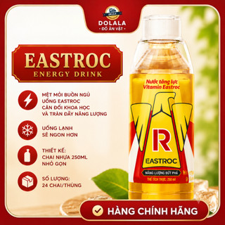 Lẻ: 1 chai điện giải Eastroc Water Boost vị bưởi/chanh/vitamin 24chai*555ml