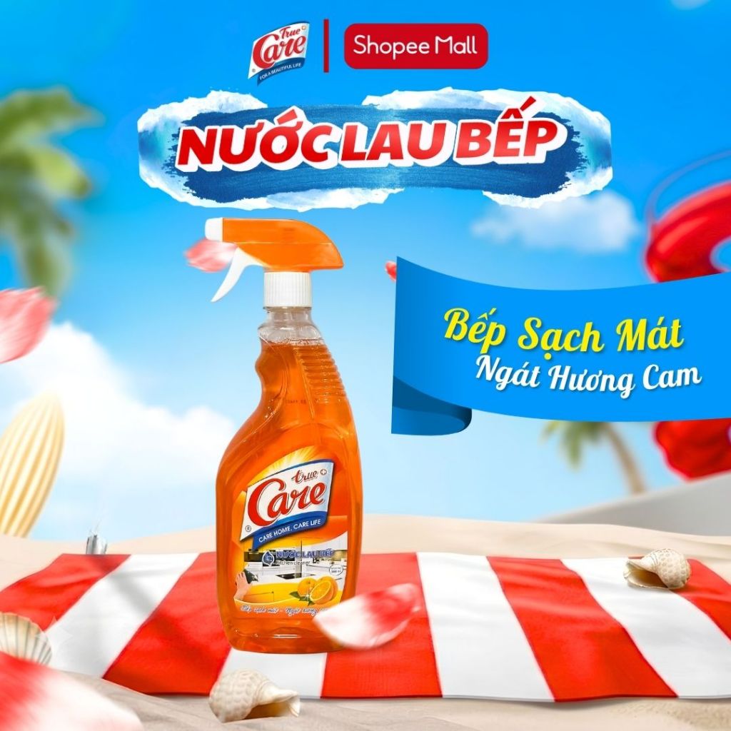 Nước Lau Bếp True Care 580ml