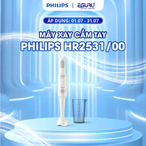 Máy xay sinh tố cầm tay PHILIPS HR2531/00 - Công Suất 650W - Hàng Chính Hãng - Bảo Hành 24 Tháng