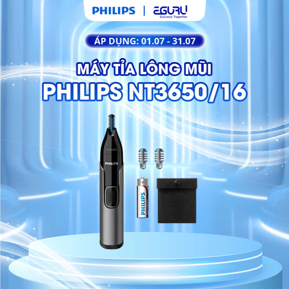 Máy tỉa lông mũi Philips NT3650/16 - Hàng Chính Hãng - Bảo Hành 24 Tháng