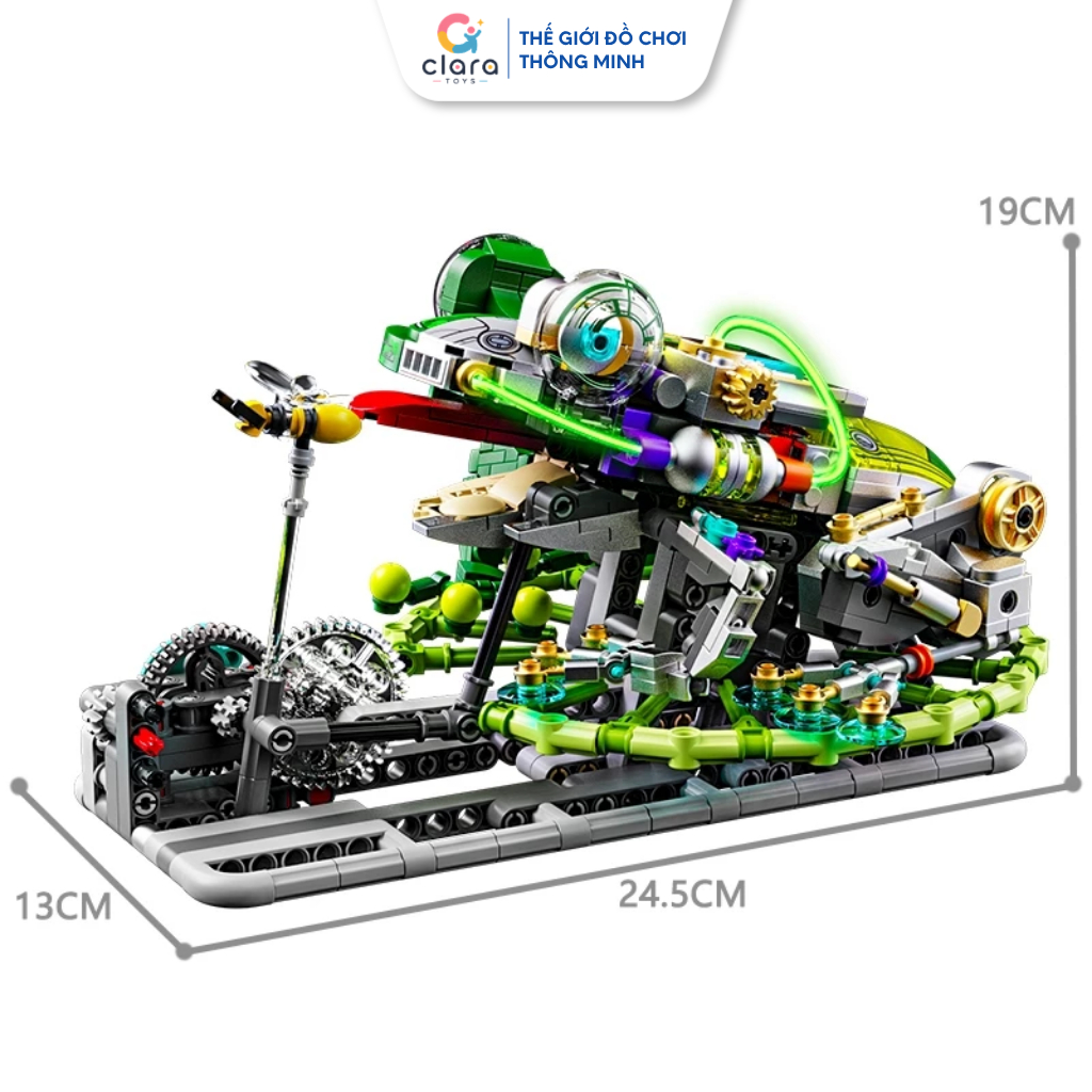Đồ Chơi Lắp Ráp Mô Hình Cơ Khí Ếch Frog 13058 898PCS Mô Hình Lắp Ráp LEGO 3D Mô Hình Cơ Khí Chuyển Động STEM
