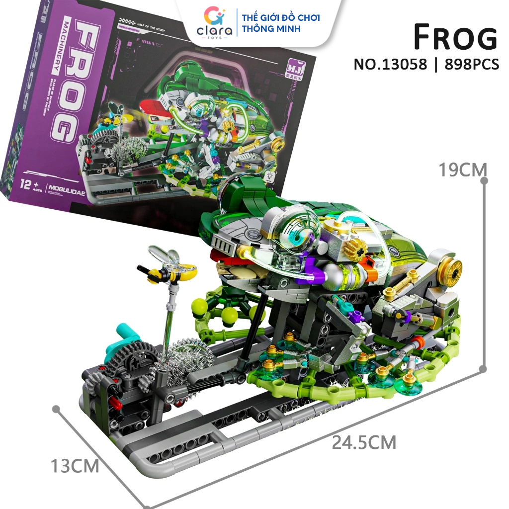 Đồ Chơi Lắp Ráp Mô Hình Cơ Khí Ếch Frog 13058 898PCS Mô Hình Lắp Ráp LEGO 3D Mô Hình Cơ Khí Chuyển Động STEM