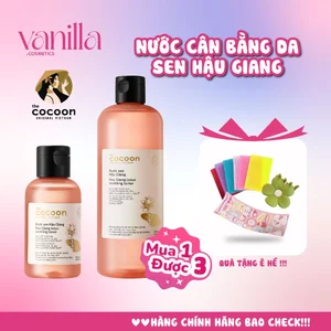 Nước Hoa Hồng sen Hậu Giang Cocoon Toner phục hồi, cấp ẩm, dịu da 500ml Vanilla Cosmetics